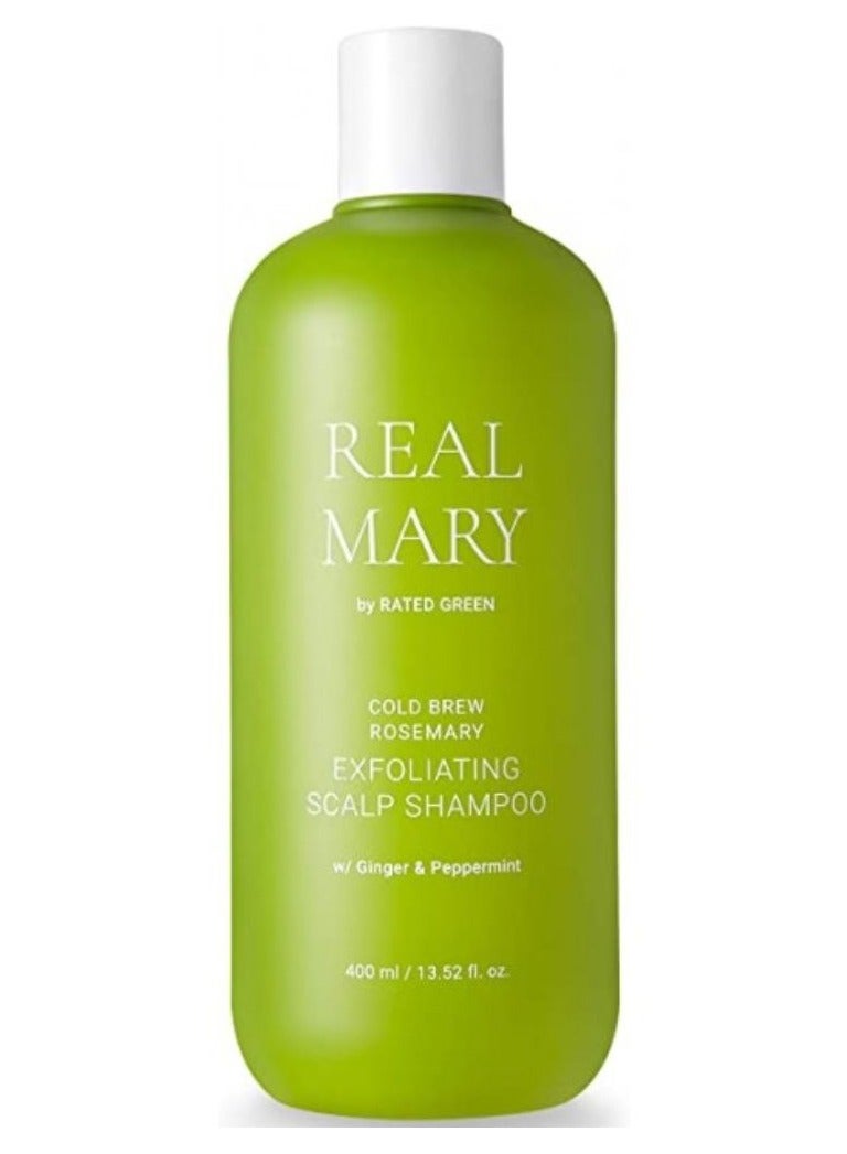 Rated Green Real Mary Exfoliating Scalp Shampoo - for Mildly-Irritated Scalp 400ml - Image 1