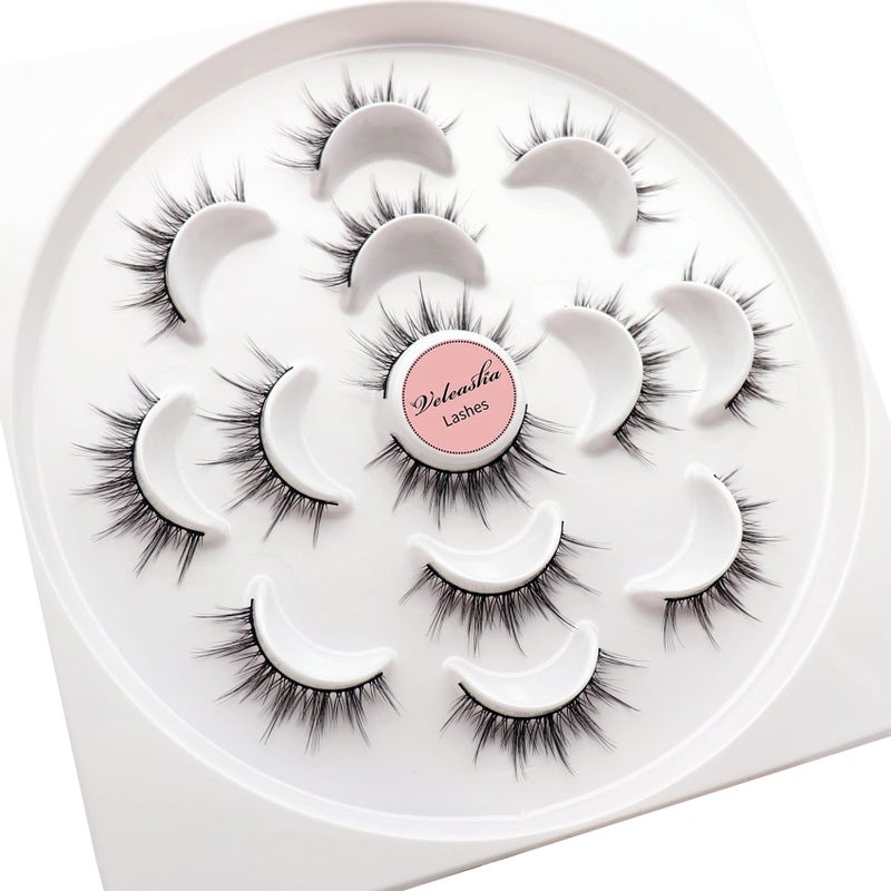 Veleasha 5D Faux Mink Lashes - Luxurious Manga Spike Lashes, 7 Pairs Pack - Image 4