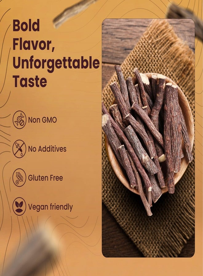 Ramaroma Licorice (Mulethi) Root Sticks, Glycyrrhiza glabra, Yashimadhu Dried Root Sticks, Natural SPICES (LIQUORICE WHOLE, 3.5oz (100g)) - Image 2