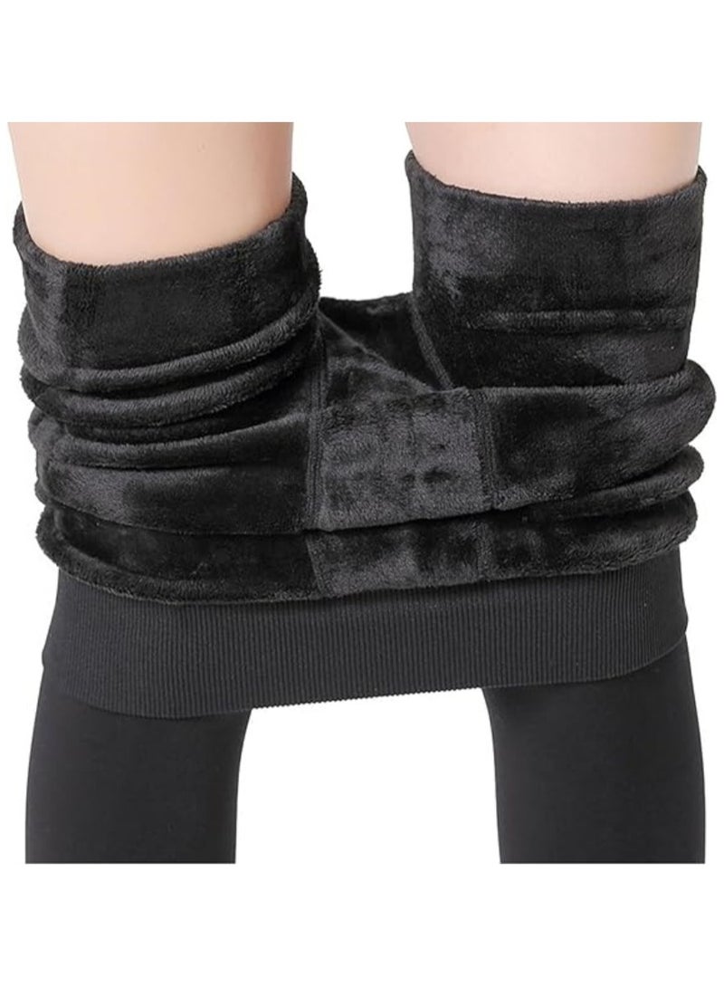 Jorunb 2pc Women's Fleece Lined Tights Thermal Pantyhose Leggings Opaque Winter Warm Thick Stockings Tights - Image 5