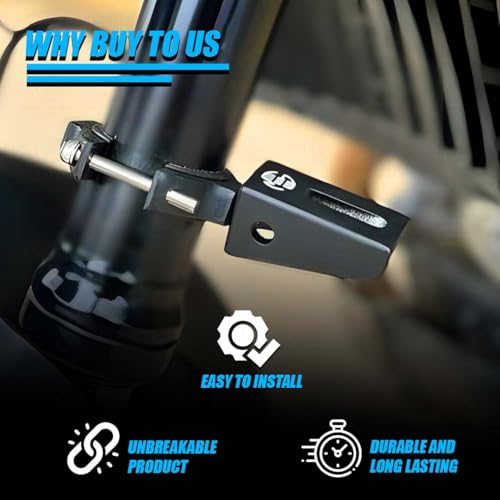 MOTO GENIUS 60MM Universal Fog Light Clamp for All Bikes | Durable Handlebar Mounting Solution (Pack of 2) - Image 2