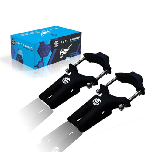 MOTO GENIUS 60MM Universal Fog Light Clamp for All Bikes | Durable Handlebar Mounting Solution (Pack of 2) - Image 1
