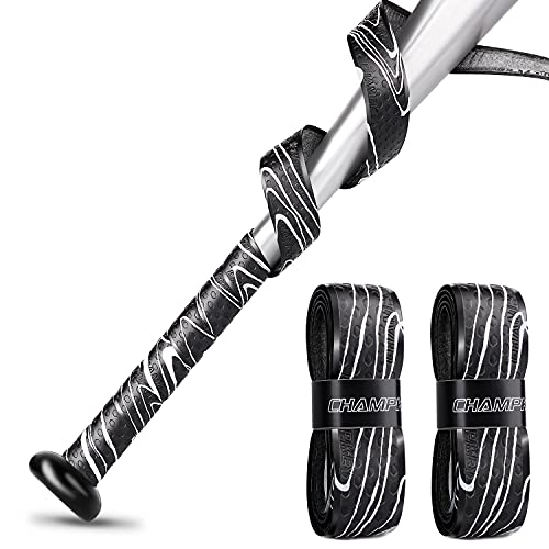 CHAMPKEY 40" All Weather Performance Bat Grip Tapes(2 Pack) | Comfortable and Soft Bat Tape | Precut and Full Adhesive Back Baseball Grip Tapes - Image 1