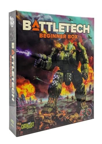 Catalyst Game Labs صندوق المبتدئين BattleTech بمناسبة الذكرى الأربعين من Catalyst Game Labs - لعبة استراتيجية لوح لـ 2 لاعبين وأعمار 14 وما فوق - Image 1