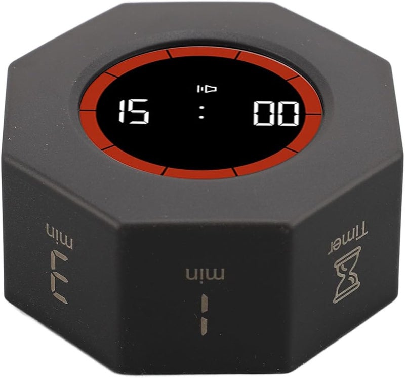 Black Rechargeable Timer With G Sensor 900 MAh Battery For Productivity - Image 5