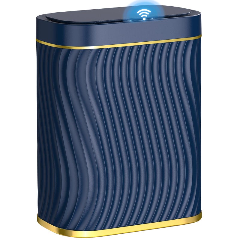 Bathroom Trash can with Automatic Touchless Lid 26 Gallon Motion Sensor Small Garbage Can Slim Waterproof Smart Trash Bin for Bedroom Office Living Room