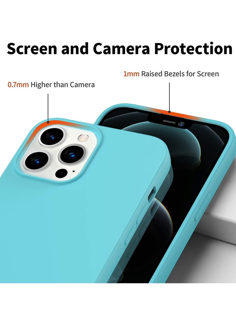 BORTONY iPhone 13 Pro Case 6.1 Inch Liquid Silicone Anti Scratch Anti Fingerprint Soft Silky Touch Shockproof Protective Cover - Image 3