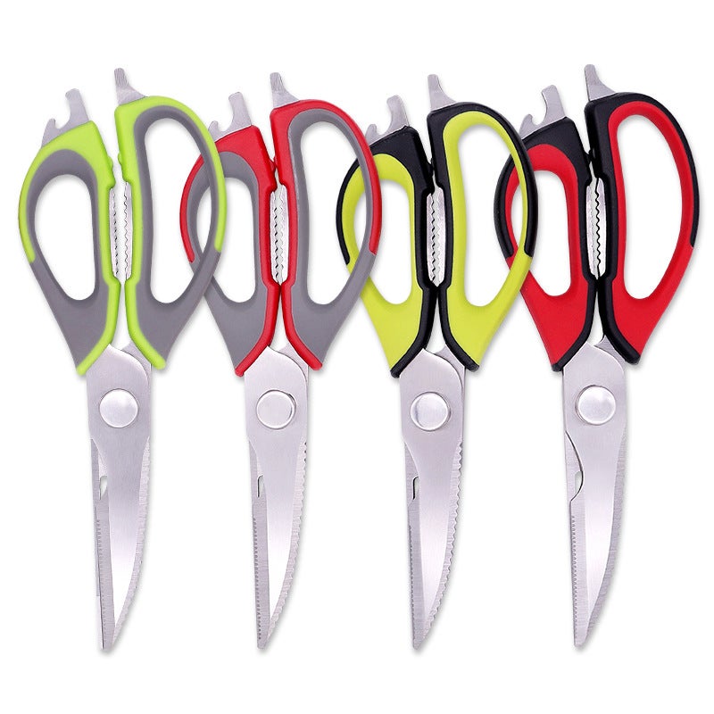 Yangjiang Stainless Steel Multi-Purpose Kitchen Scissors – Detachable Magnetic Suction Tube - Image 3