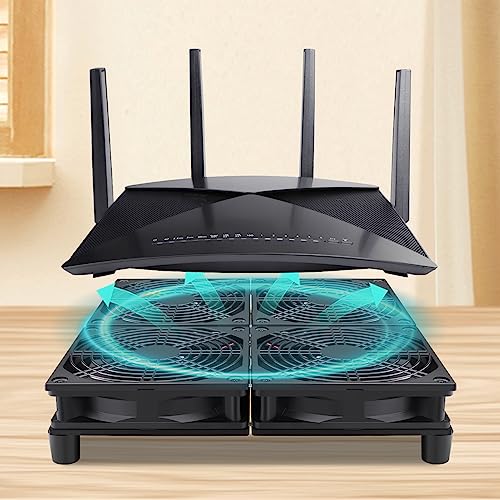 Wathai 120mm x 4 Router TV Box Fan 110v - 240v Big Airflow with Speed Control for DIY Gaming Consoles, Amplifiers, Xbox, Laptop Stand, Mining Machines Devices Cooling - Image 5