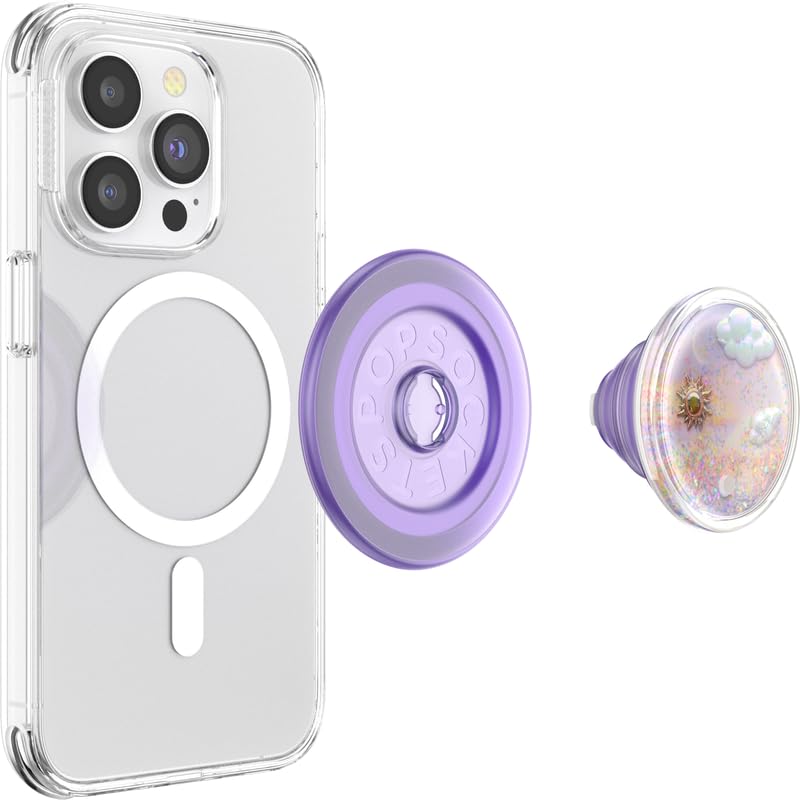POPSOCKETS قبضة الهاتف من تايدبول مع قاعدة قابلة للتوسيع، متوافقة مع MagSafe®، حلقة مغناطيسية لجهاز iPhone و Android مرفقة، حامل هاتف، متوافقة مع الشحن اللاسلكي - دوامة أحلام تايدبول - Image 3