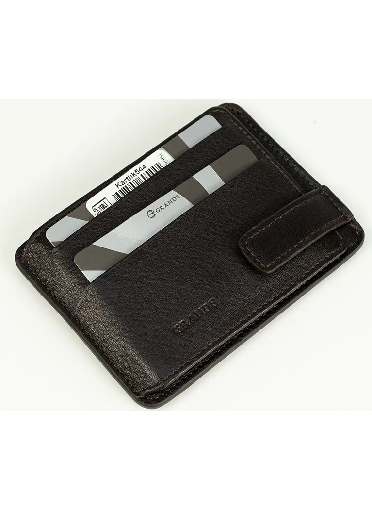 Grande Genuine Leather Men's Wallet & Card Holder and Belt Set