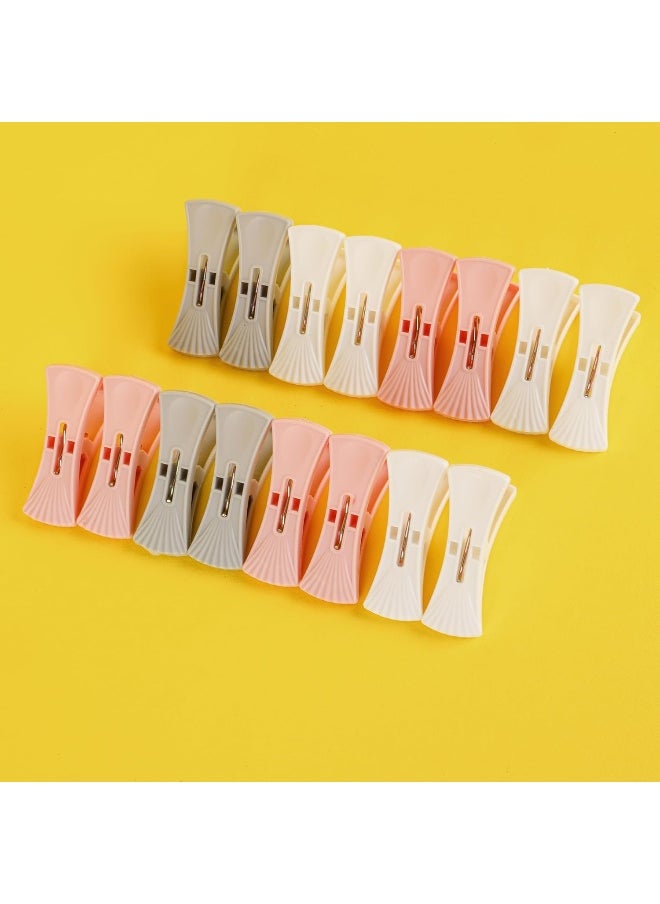 DELCASA Delcasa Plastic Cloth Clips 16-Pieces Set, 23 cm x 13 cm x 4 cm Size, Multicolor  - Image 4