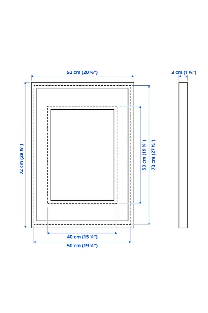 Photo Frame, black, 50x70 cm - Image 3