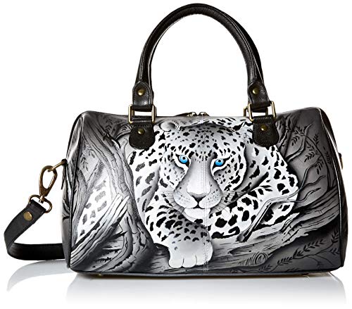 Anna by Anuschka womens Satchel Bag, African Leopard, One Size US - Image 1