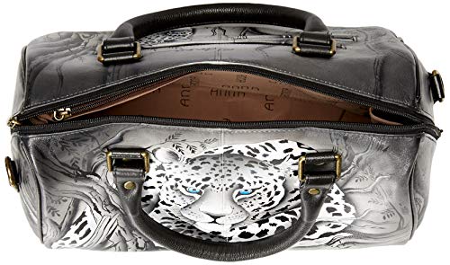 Anna by Anuschka womens Satchel Bag, African Leopard, One Size US - Image 5