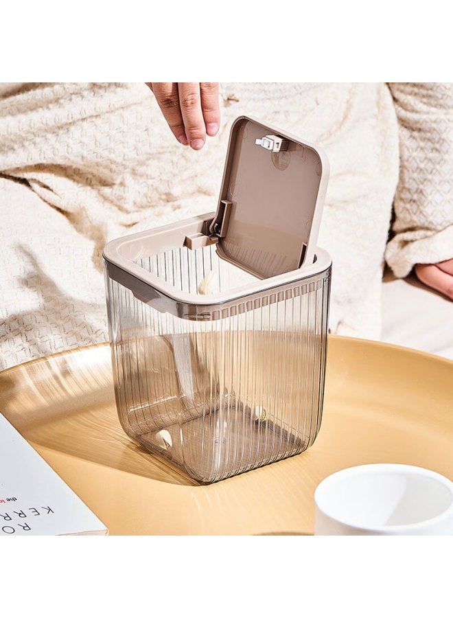 Bdo Desktop Storage Bucket, Pangdonglai Same Style, Light Luxury Series, Car Storage Organizer, Mini Push-on Design With Lid - Image 5