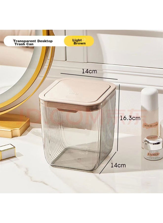 Bdo Desktop Storage Bucket, Pangdonglai Same Style, Light Luxury Series, Car Storage Organizer, Mini Push-on Design With Lid - Image 2