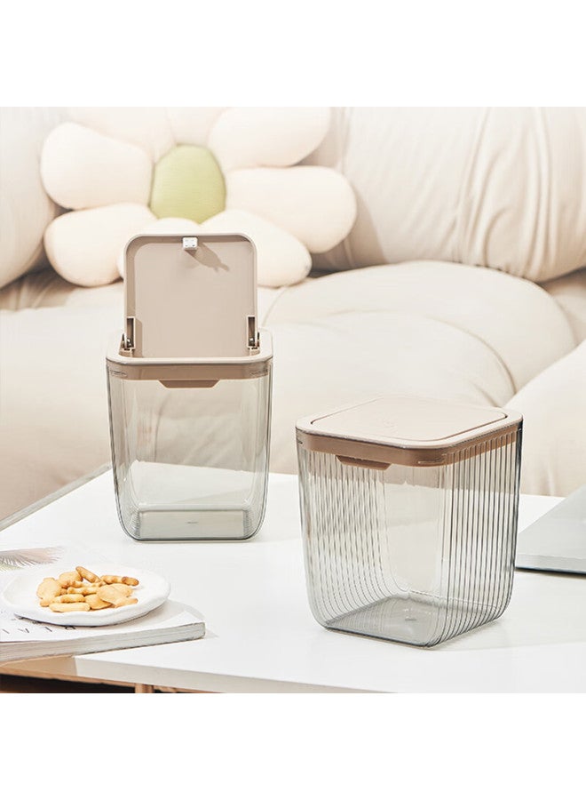 Bdo Desktop Storage Bucket, Pangdonglai Same Style, Light Luxury Series, Car Storage Organizer, Mini Push-on Design With Lid - Image 1