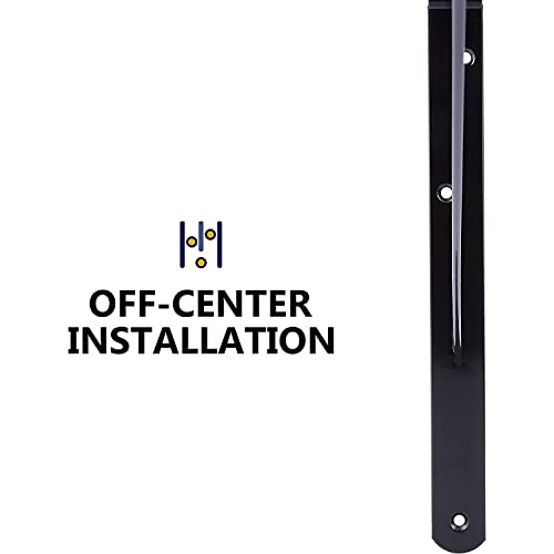NEODROP 12-Pack 12 Inch Heavy Duty Shelf Brackets, Large Wall Bracket for Floating Shelves, Black Powder-Coated Steel - Image 5