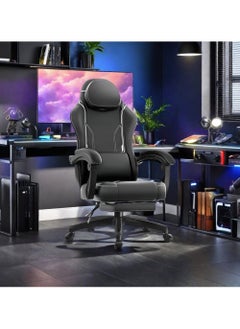 ACPLAY Luxury Gaming Chair, High-Back Ergonomic Support, Adjustable Recline & Retractable Footrest, Breathable PU Leather, Ultimate Comfort & Durability  - Image 2