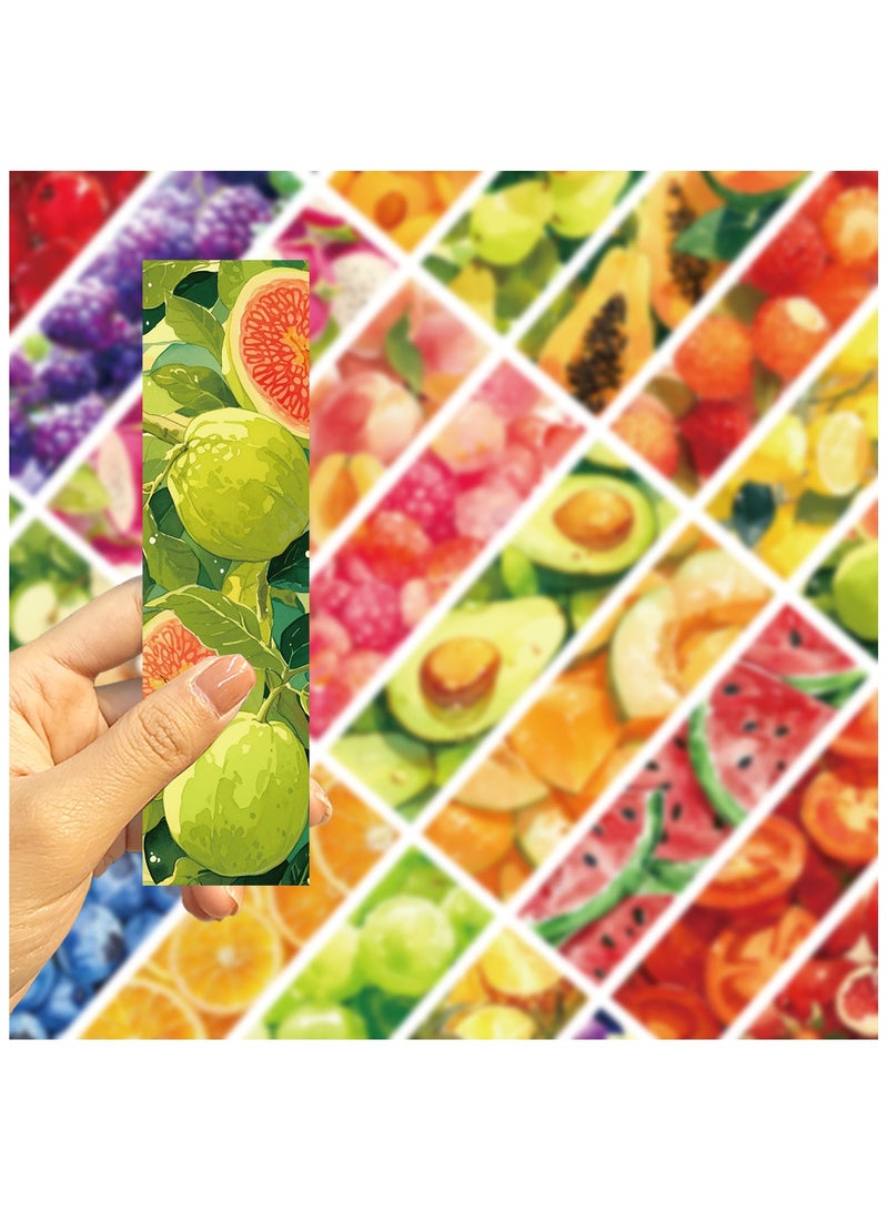 30 Pieces Fruit Bookmarks for Kids for Educational Office School Students Reader Supplies - Image 3