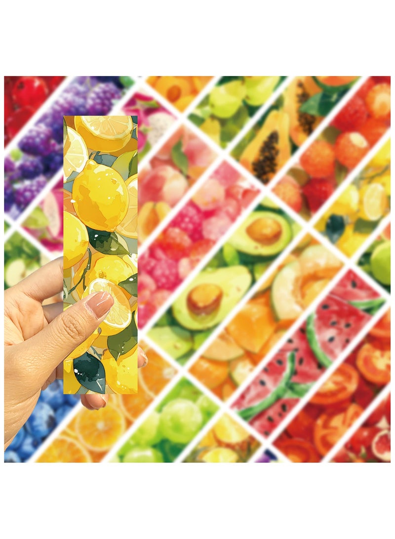 30 Pieces Fruit Bookmarks for Kids for Educational Office School Students Reader Supplies - Image 2