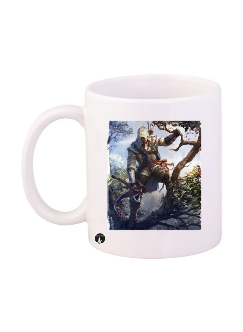 RKN Assassin's Creed Video Game Printed Mug White/Grey/Green Standard Size