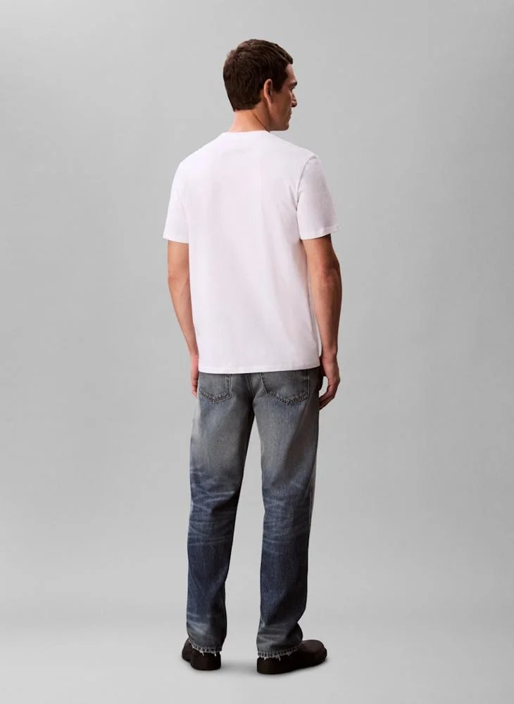 CALVIN KLEIN Short Sleeve Logo Crew Neck T-Shirt