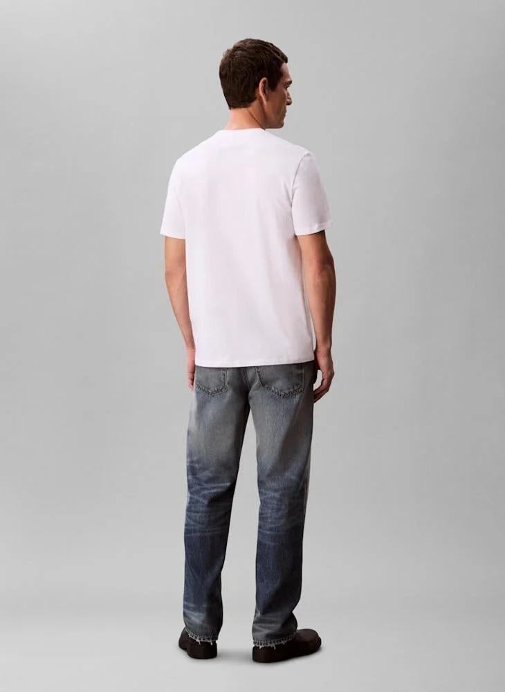 CALVIN KLEIN Short Sleeve Logo Crew Neck T-Shirt