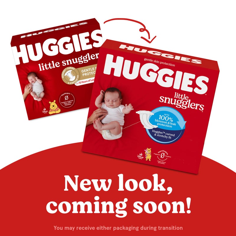 هجيز Huggies Size 3 Diapers, Little Snugglers Baby Diapers, Size 3 (16-28 lbs), 26 Count - Image 2