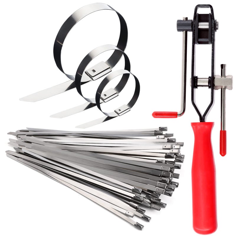 أداة كليبس كيديك 37 قطعة لتثبيت غلاف مفصل السيارة مع مشابك ربط من الفولاذ المقاوم للصدأ 304