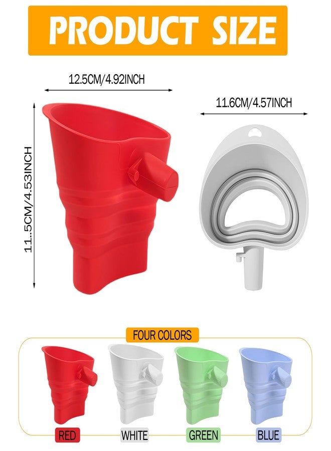 Daureve Flour Funnel for Kitchen Aid Mixer,Silicone Foldable， Mess Free Guided Pouring, Easy Clean Durable Accessory for Baking and Cooking Prep (White) - Image 2