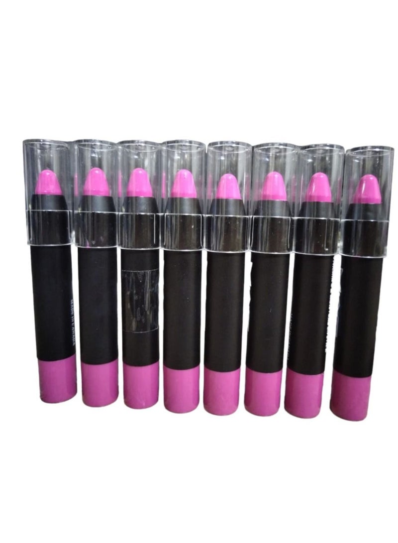 Generic Lip Stick 8 Colors Set for Girls With Lip Balm And Protection From Cracks  - Image 1