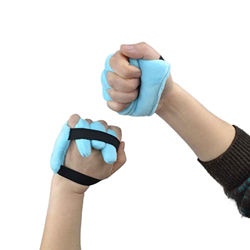 rainbowstar 1 Pair Palm Protector with Finger Separators for Contracture Prevention Pad Comfortable Hand Cushion - Image 1