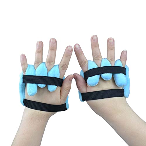 rainbowstar 1 Pair Palm Protector with Finger Separators for Contracture Prevention Pad Comfortable Hand Cushion - Image 3