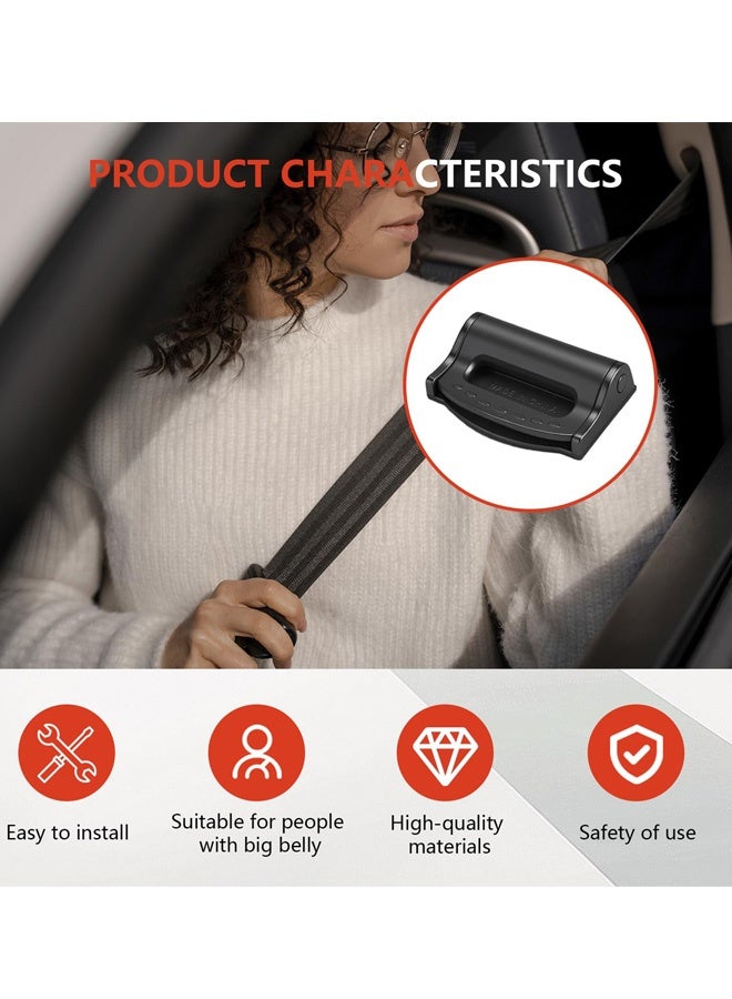 6 Pcs Car Seat belt Adjuster Comfortable Vehicle Shoulder Neck Strap Locking Clips Automotive Seat Belts Stopper Universal for Adults Kids  SUV Sedan Truck Black, Blue,Grey - Image 5