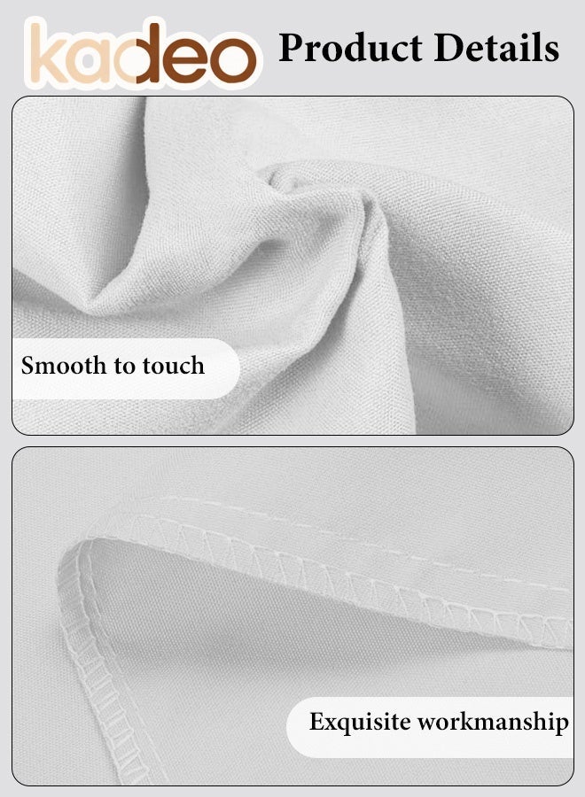 kadeo 2PCS 100% Cotton Pillowcase, Breathable and Soft Pillow Covers with Envelope Closure, Room Decor for Women Men, 48x74CM - Image 5