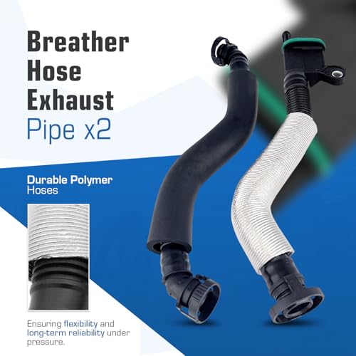 Auto Parts Prodigy PCV Crankcase Vent Valve Breather Hose Kit - Compatible with Audi VW 2.0L Turbo A3 8P, A5 B8, Q5, TT, Golf GTI MK5, MK6, Jetta, Passat B6, Tiguan - Replaces 06H103495AH, 06H103495AC, 06H103495E - Image 4