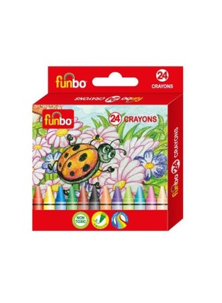 Wax Crayons Multicolour 24 Pieces