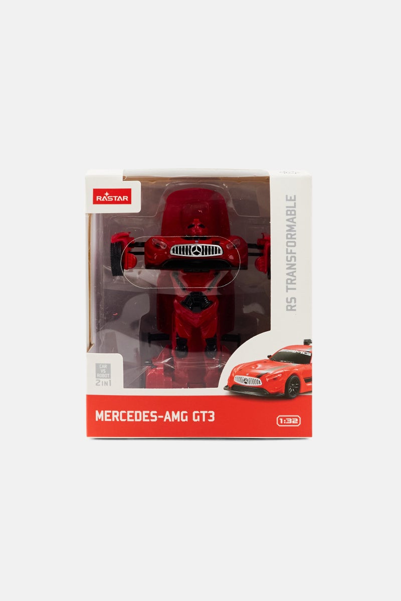 RASTAR Mercedes Amg GT3 RS Transformable 2 In 1 Car VS Robot, Red - Image 1
