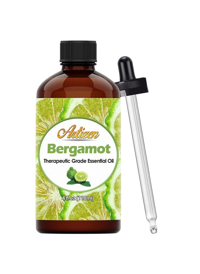 Artizen - 4Oz Oils Bergamot Essential Oil 4 Fluid Ounces Bergamot Oil Aromatherapy Oils Aromatherapy Essential Oils - Image 1