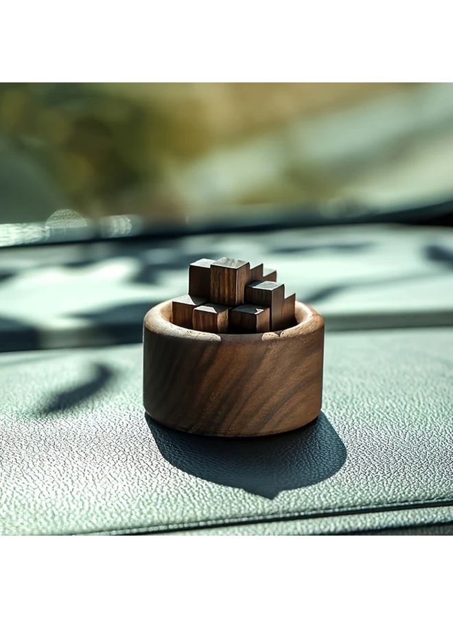 حجر ناشر لزيت العطر العطري من خشب الزان لتزيين المنزل ومقعد السيارة - Image 4