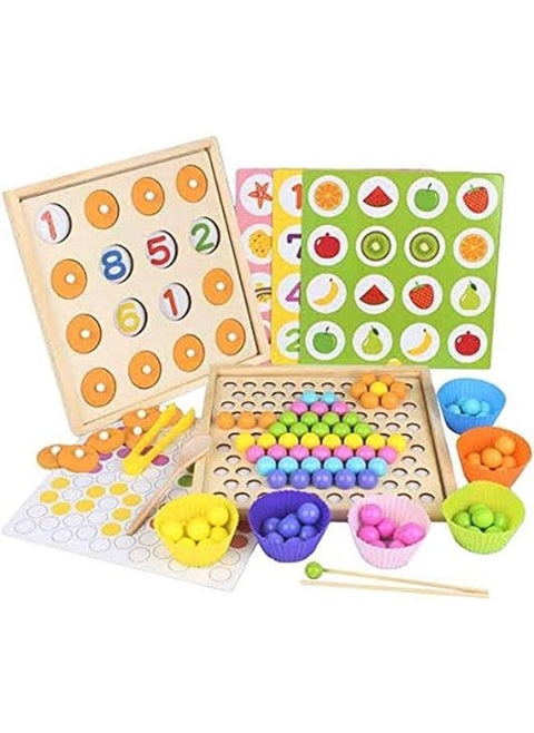 Chopsticks Clips Beads Memory Matching Chess Early Educational Toys Sorting Classification Game for Kids Children