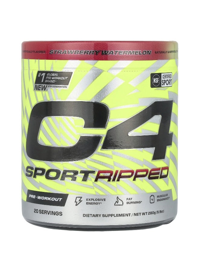 C4  Cellucor C4 / سيلوكور، C4 سبورت ريبيد، قبل التمرين، نكهة الفراولة والبطيخ، 9.9 أونصة (280 جرام)  - Image 1