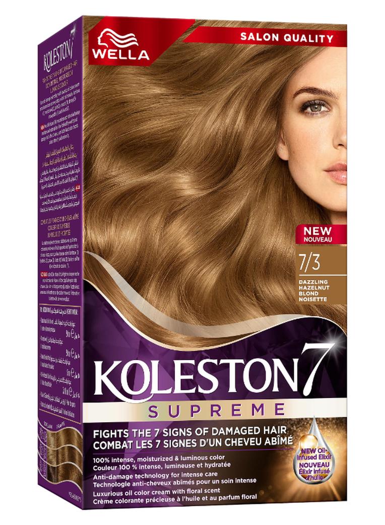 WELLA Koleston Supreme Hair Color 7/3 Dazzling Hazelnut - Image 1