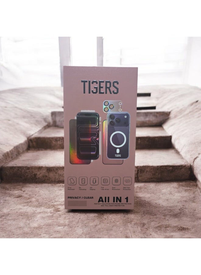 تايجرز بكج الحماية تايجرز المتكاملة 10 في 1 لحماية الجوال بالكامل لهاتف أبل ايفون 17 برو - Image 5