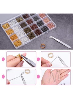 cridoz Jump Rings Cridoz 2340Pcs Open Jump Rings And Lobster Clasps Jewelry Making Supplies Kit For Necklace And Jewelry Repair  - Image 5