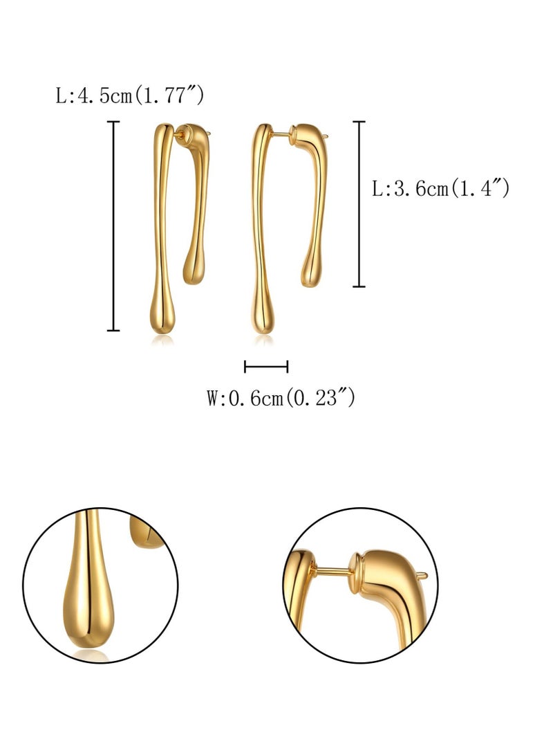 Excefore أقراط للنساء، أقراط ذهبية مزينة بشراشيب، أقراط بشراشيب متدلية، أقراط بشراشيب بتصميم بوهو، أقراط مضادة للحساسية، مجوهرات للنساء والفتيات كهدية (زوج واحد) - Image 5