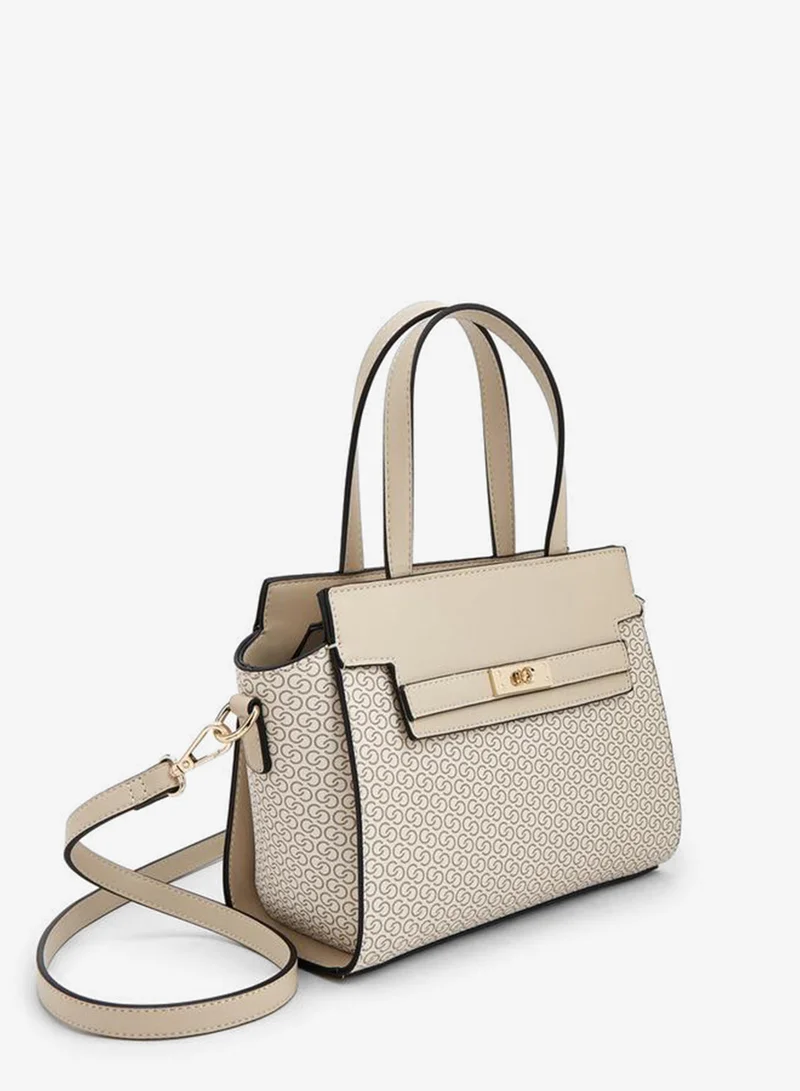 Celeste Monogram Print Tote Bag With Shoulder Bag And Pouch