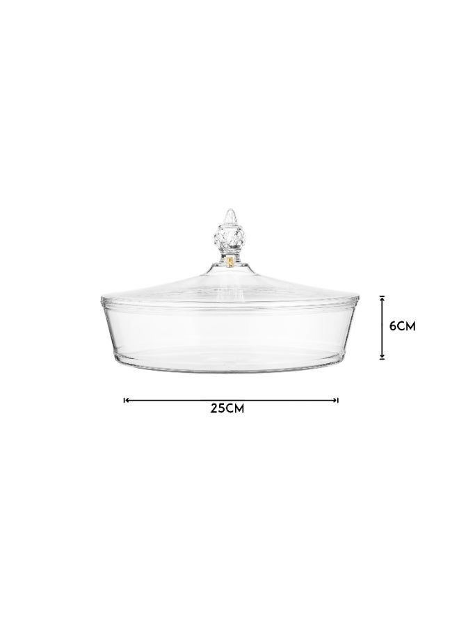 Dania 🍰✨ Luxury acrylic serving tray with lid – 25cm x 6cm high | Perfect for desserts, cakes, and upscale hospitality - Image 5